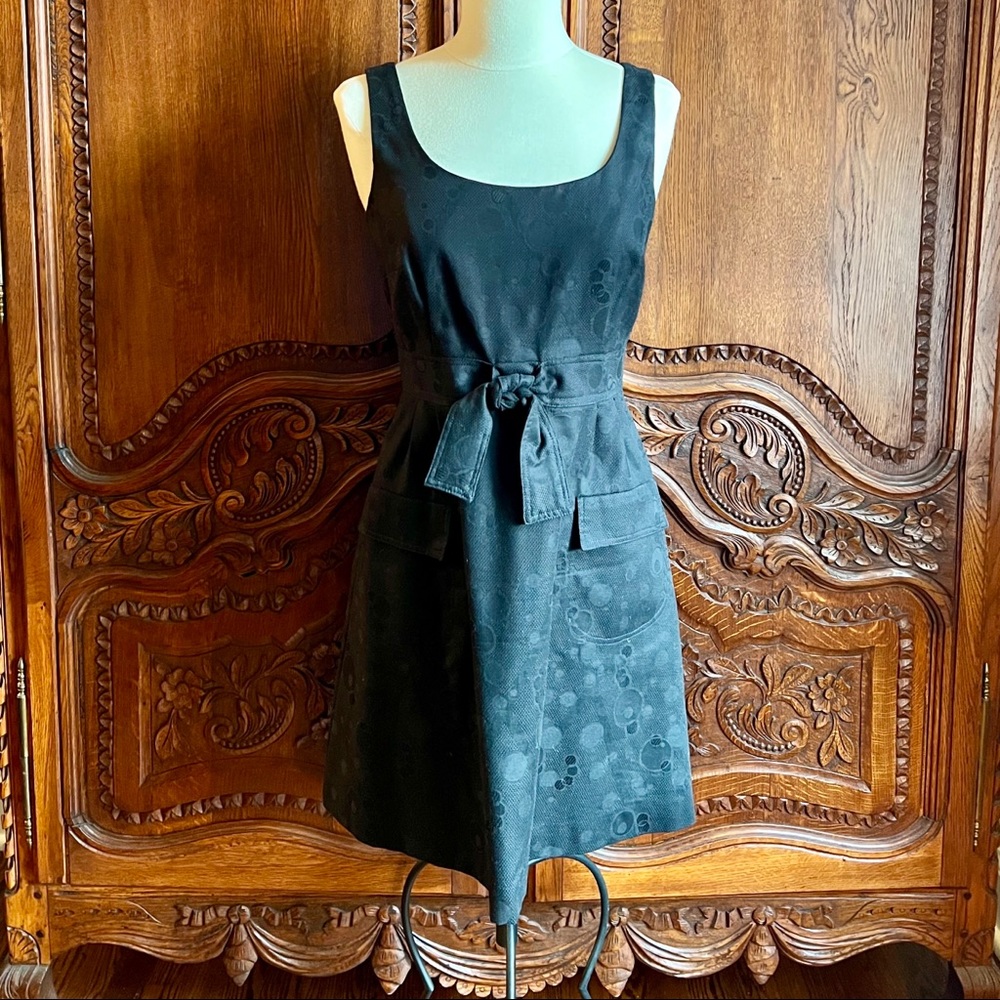 Cynthia Rowley Jacquard Dress (Black, Size 6)